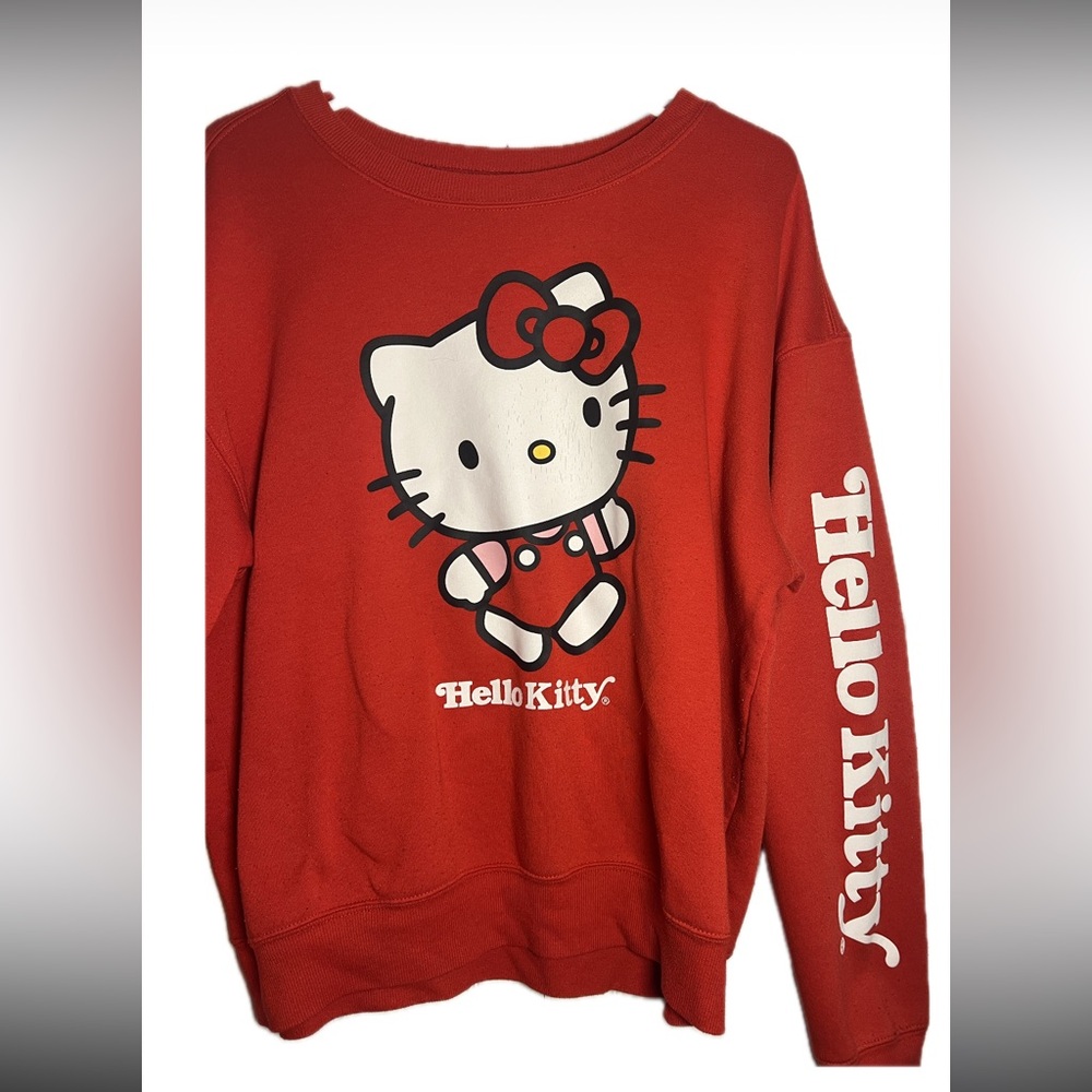 Hello Kitty Red Crew Neck Sweater
